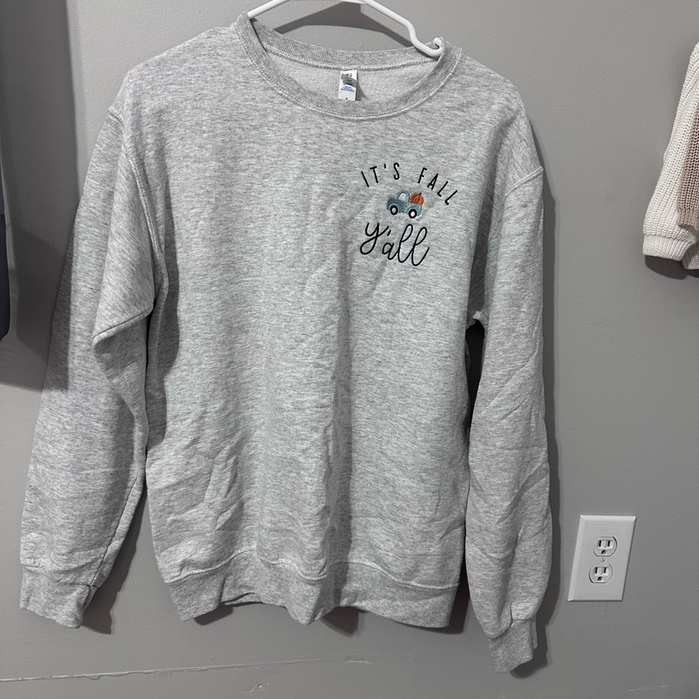 Gray 'It's Fall Y'all' Sweatshirt